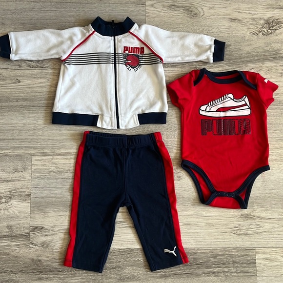 Puma Other - *FINAL CALL* PUMA Matching Set Jacket Bodysuit & Pants in Size 3-6 months